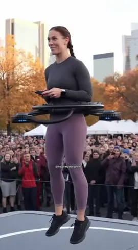 Wow! Waist-mounted drones! A new incredible form of travel! 😱👏 #drone #tech #gadgets #tiktokmademebuyit 