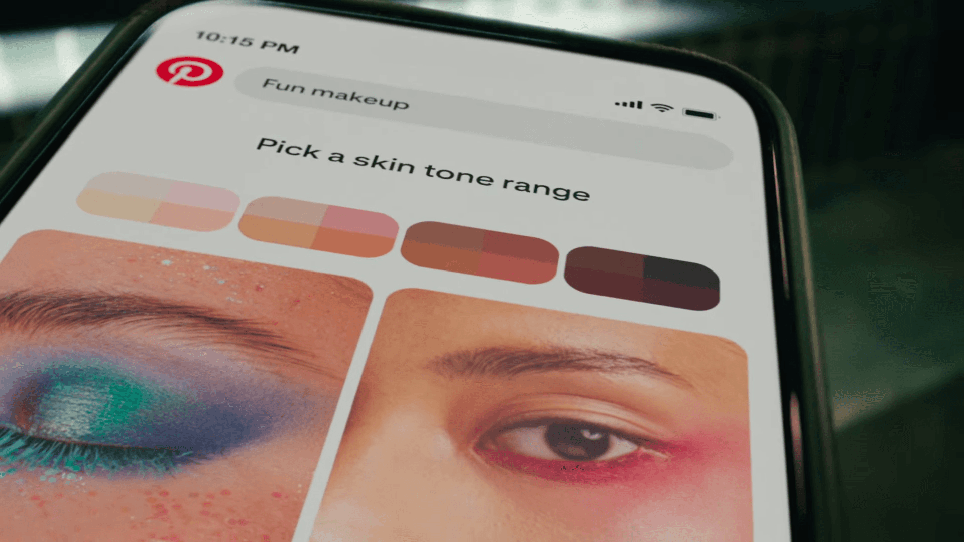 Pinterest Shade Matching feature